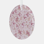 Christmas holidays glas ornament (Voorkant links)