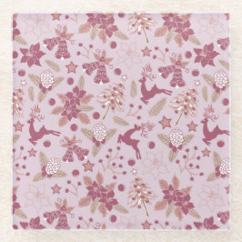 Christmas holidays glazen onderzetter