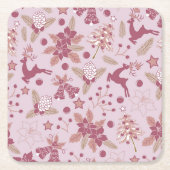 Christmas holidays kartonnen onderzetters (Voorkant)