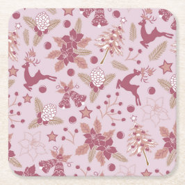 Christmas holidays kartonnen onderzetters