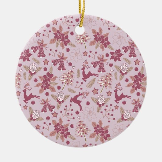 Christmas holidays keramisch ornament (Voorkant)