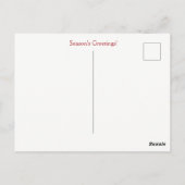 Christmas Holidays Longhorn Cow Cute Country Briefkaart (Achterkant)