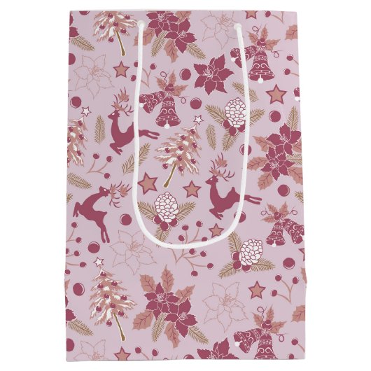 Christmas holidays medium cadeauzakje (Achterkant)