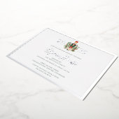 Christmas Holidays Open House Party Folie Uitnodiging (Gedraaid)