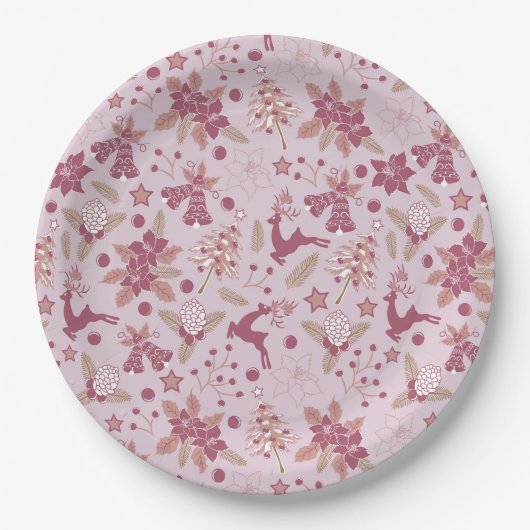 Christmas holidays papieren bordje (Voorkant)