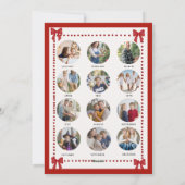 Christmas Holidays Whimsical Botanical Art Photo Feestdagenkaart (Achterkant)