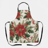 Christmas Holly & Berries" All-Over Print Schort (Voorkant)