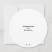 Christmas Holly Berries & Mistletoe Wreath Feestdagenkaart (Achterkant)