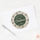 Christmas Holly Berry Homemade Food Holiday Baking Ronde Sticker (Envelop)