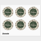 Christmas Holly Berry Homemade Food Holiday Baking Ronde Sticker (Vel)