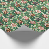 Christmas Holly Fotoverpakking Papier (Hoek)