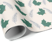 Christmas Holly gift wrap Cadeaupapier (Rol Hoek)