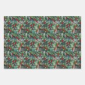 Christmas Holly Graffiti Inpakpapier Vel (Voorkant)