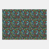 Christmas Holly Graffiti Inpakpapier Vel (Voorkant 3)