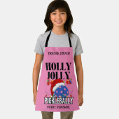 Christmas HOLLY JOLLY PICKLEBALLY Schort (Insitu)