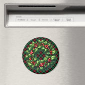 Christmas Holly Krans Magneet (Insitu (Vaatwasser))