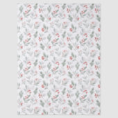 Christmas Holly Tissue Paper-Elegant Holiday Tissuepapier (Voorkant)