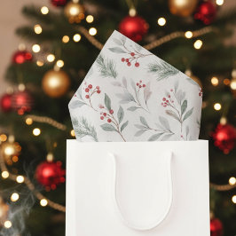 Christmas Holly Tissue Paper-Elegant Holiday Tissuepapier