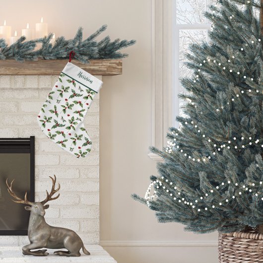 Christmas Holly Traditional Kleine Kerstsok