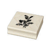  "CHRISTMAS HOLLY" WOOD ART STAMP RUBBERSTEMPEL (Stempel)