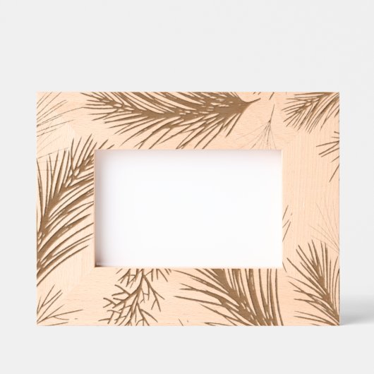 Christmas Holly Wooden Gegraveerde Lijstjes (Voorkant)