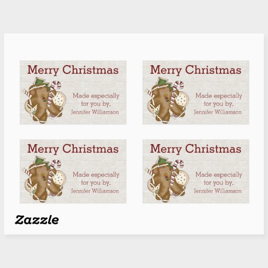 Christmas Home Made Label Sticker (Vel)