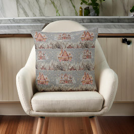 Christmas Homes Gingerbread Sneeuwvlokken Staal Gr Kussen