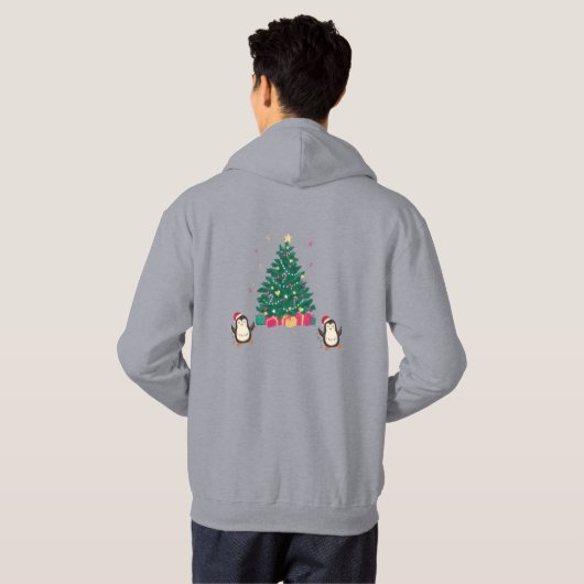 Christmas Hoodie mannen (Achterkant volledig)