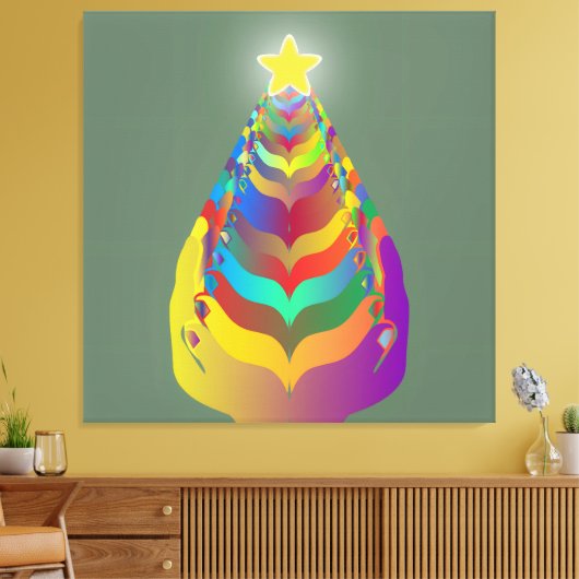 Christmas Hope and Togetherness Canvas Afdruk (Insitu (Woonkamer))