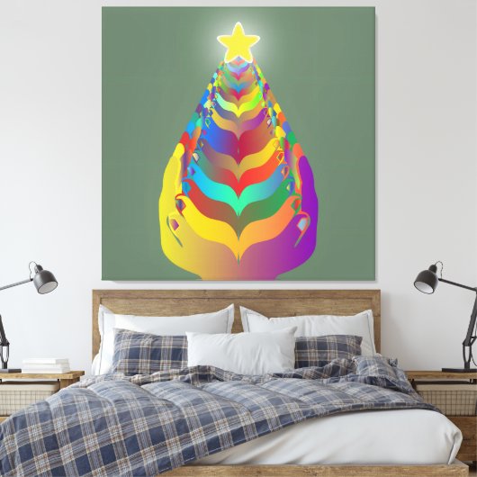 Christmas Hope and Togetherness Canvas Afdruk (Insitu (Slaapkamer))