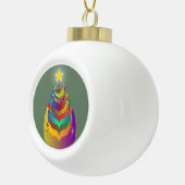 Christmas Hope and Togetherness Keramische Bal Ornament (Rechts)