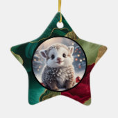 Christmas Hope Golden Snowflake Keramisch Ornament (Achterkant)