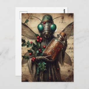 Christmas Horror Insect Briefkaart