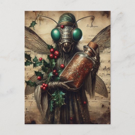Christmas Horror Insect Briefkaart (Voorkant)