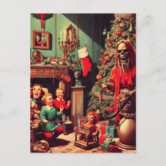 Christmas Horror Scene Briefkaart (Voorkant)