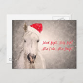 Christmas Horse Briefkaart Vakantie Groeten (Voorkant / Achterkant)