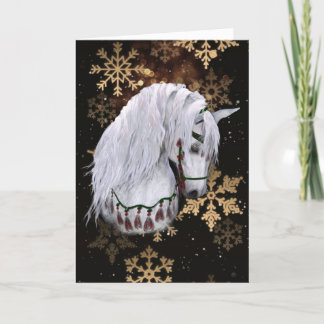 Christmas Horse Gevouwen Vakantie Kaart