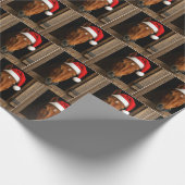 Christmas Horse In Stable Window Cadeaupapier (Hoek)