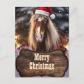 Christmas Horse Ranch Briefkaart (Voorkant)