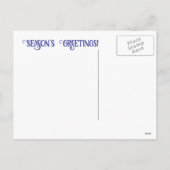 Christmas Horse Snow Lights Feestdagenkaart (Achterkant)