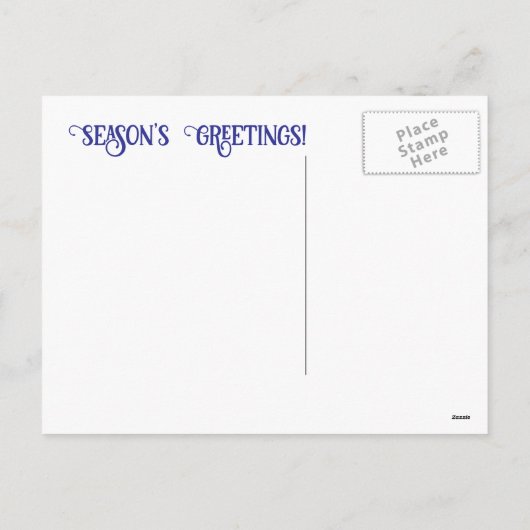 Christmas Horse Snow Lights Feestdagenkaart (Achterkant)