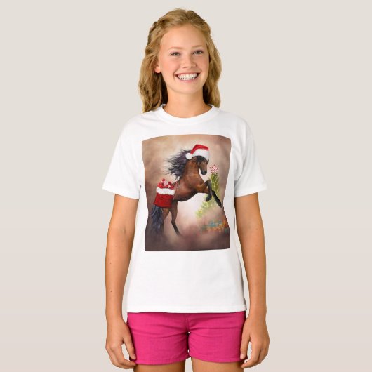 Christmas Horse T-shirt (Voorkant volledig)
