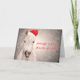 Christmas Horse Wenskaart Vakantie Groeten Feestdagen Kaart