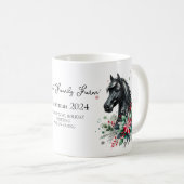 Christmas Horse Winter Equestrain Koffiemok (Voorkant rechts)