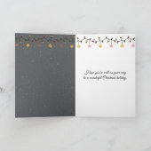 Christmas Horses Running Through a Snowy Forest Kaart (Binnen)