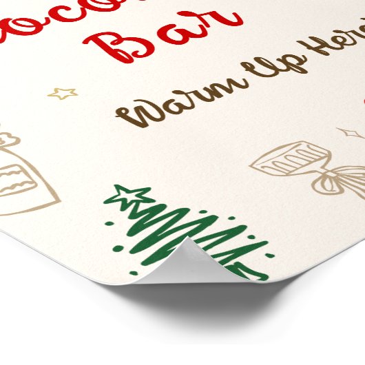 Christmas Hot Chocolate Bar Poster (Hoek)