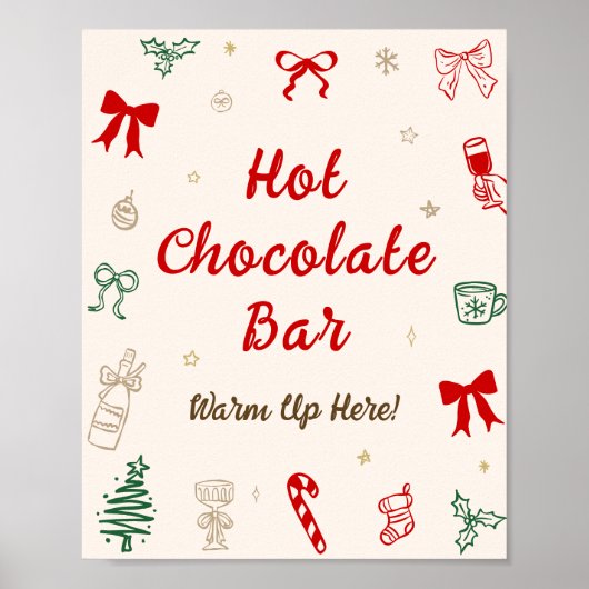 Christmas Hot Chocolate Bar Poster (Voorkant)