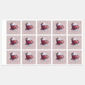 Christmas Hot Chocolate | Blush Pink Baking Labels (Vel)