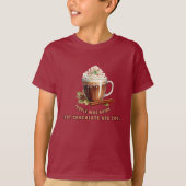 Christmas Hot Chocolate is Cool Kinder T-shirt (Voorkant)