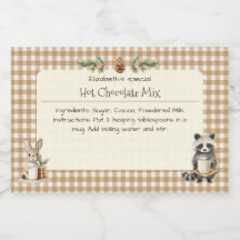 Christmas Hot Chocolate Mix Kleine Dieren Gingham